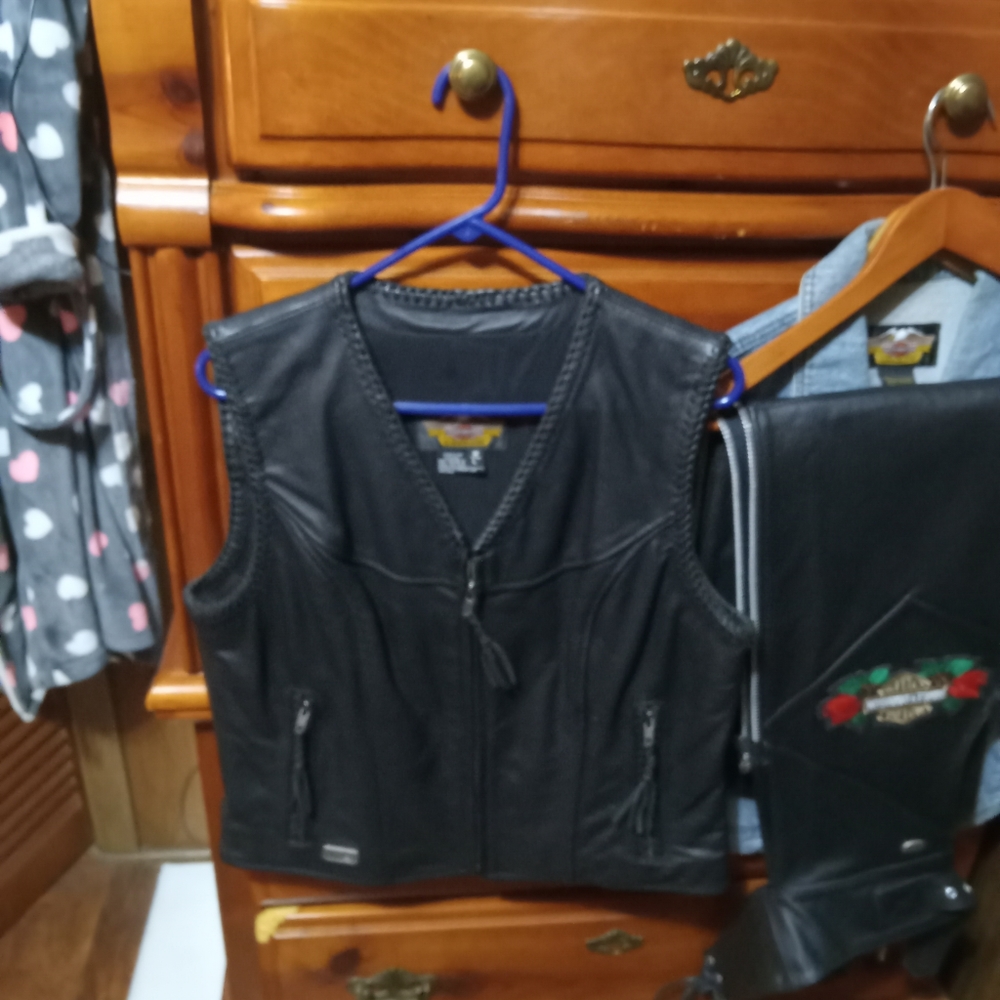 Harley Davidson, sizelarge Large: black,leather jacket